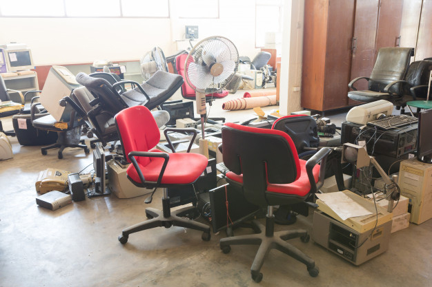 Office desk and chair dismantling service
